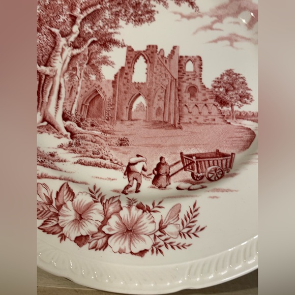 VTG Set of 2 Barker Bros Royal Tudor Ware Waltham 10" Plates Pair Transferware - Picture 13 of 14